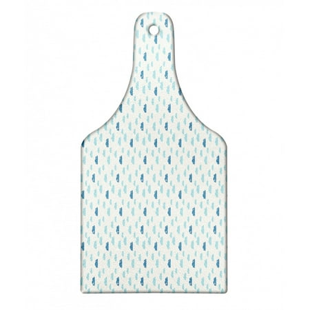 

Clouds Cutting Board Repetitive Hearts Polka Dots Cumulus Simplistic Nursery Cartoon Decorative Tempered Glass Cutting and Serving Board in 3 Sizes by Ambesonne