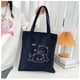 thumbnail image 4 of Bolsa de tela para mujeres y niñas, bolsas de comestibles reutilizables, lindas bolsas de tela para gatos, 2 piezas de diferentes colores oso de fresa Electrónica, 4 of 4