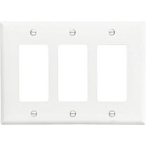 Cooper Wiring PJ263W Wall Plates 3-Gang Decorator