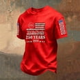 thumbnail image 3 of Confree Men 4Th Of July Tshirt Patriotic Graphic Print July 4Th Independence Day Short Sleeved Round Neck Tee Shirts Summer Comfortable Fashion For Men T-Shirts Size Xl Red, 3 of 3