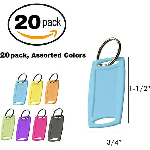 Lukcy Line 17029 Rectangular Key Tags #170 20/Pack