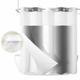 thumbnail image 2 of Gray White Ombre No Hook Shower Curtain Waterproof,Bathroom Curtains with Snap in Liners and See Through Top Window,Modern Abstract Art Farmhouse Gradient Hotel Bathtub Curtains Shower 66"Wx72"L, 2 of 8