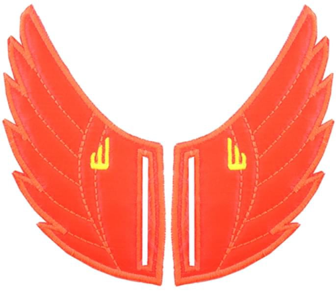 Makes New Shoes Fly! Shwings "NEON ORANGE WINGS" Shoe Wings Makes Old Shoes New 
