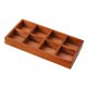 thumbnail image 4 of Caja de almacenamiento dividida de madera Organizador dividido Organización de mesa Ahorro de espacio Marrón, 4 of 9