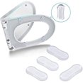 thumbnail image 4 of Paquete de 5 Asientos de Inodoro Universales Transparentes con Adhesivo Fuerte Oso de Fresa, 4 of 5