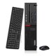 thumbnail image 3 of Lenovo ThinkCentre M700 SFF computadora de Escritorio with 24 Inch Monitor, 6th Gen Dual Core i3-6100, 16GB DDR4 RAM 960GB SSD, VGA, DP, Teclado y ratón, WiFi, BT, Windows 10 Pro (reacondicionado), 3 of 5