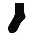 thumbnail image 2 of 1 Pair Cooling Seamless Mid-Calf Socks for Women, Lightweight Breathable Odor-Resistant Liners with Moisture-Wicking Fabric for Summer & Daily Wear Black, 2 of 3