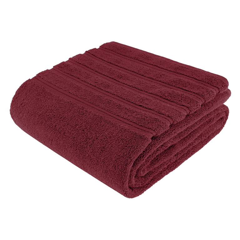 American Soft Linen Bath Sheet 35x70 Inch 100% Turkish Cotton Bath Towel  Sheets - Burgundy Red 