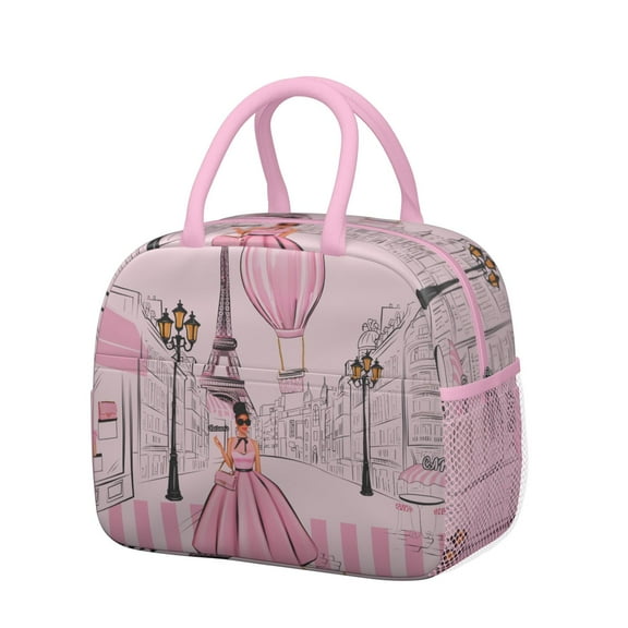 Reusable Travel Lnsulated Lunch Bag for Women & Men-Leakproof Water-Resistant Cooler Tote,Large Capacity(10.6x8.7x6.3in)for Work,Office,Travel,Picnic,Beach.