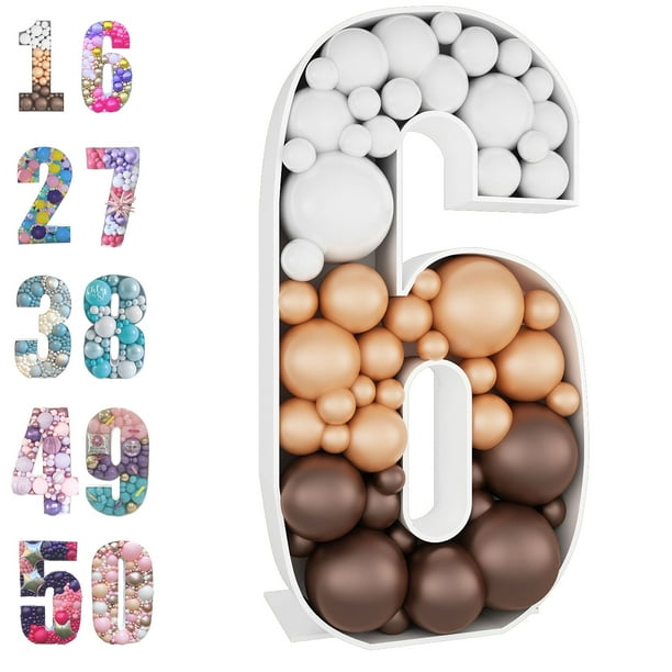 4ft Mosaic Balloon Frame Number 6 Marquee Pre Cut Thick KT Board 4ft Mosaic Balloon Frame Number 6 Marquee Pre Cut Thick KT Board