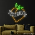thumbnail image 3 of Glowneon Just Peachy Neon Sign, Just Peachy Led Sign, Peach Neon Sign, Fruit Store Decor, 3 of 5