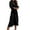 Black, variant on Utoimkio Shirt Dress for Women Casual Button Down Long Sleeve Turndown Collar Belted Midi Dresses for Women Fall Daily Short Dress