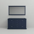 thumbnail image 5 of Lexora Home Dukes 60" Double Vanity with Mirror in Navy Blue, 5 of 8