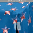 thumbnail image 4 of Fourth of July Dog Crate Cover, Intricate Stars with Vertical Stripes National Vibes, Easy to Use Pet Kennel Cover Small Dogs Puppies Kittens, 7 Sizes, Cobalt Blue Blue, by Ambesonne, 4 of 6