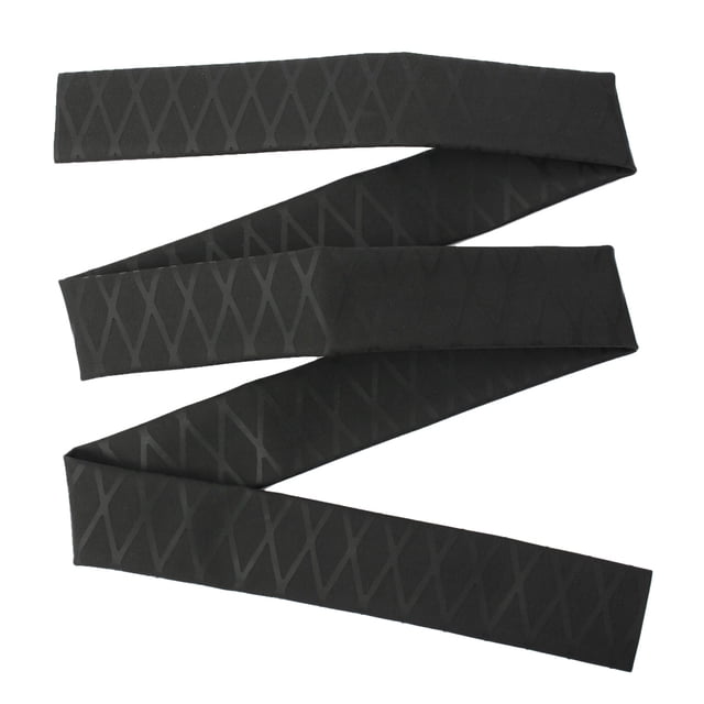 S SERENABLE Non Slip Textured Heat Shrink Tubing Fishing Rod Grip Black