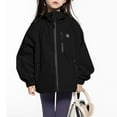 thumbnail image 2 of MKOSPLRT Boys Girls Rain Jackets Lightweight Waterproof Hooded Raincoats Windbreakers Oversized Outdoor Active Jacket for Kids 3-14Y, 2 of 4
