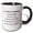 Black/White, variant on 3drose, 18 Years of Marriage 18th Wedding Anniversary in Months Days Hours, 15oz Two-tone Black Mug