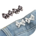 thumbnail image 2 of Jean Button Pins Adjustable Waist Buckle Bows Pant Pin No Sew Bows Tighten Waist Button Pin Button for Pant, 2 of 9