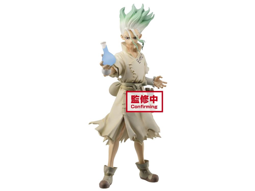 Dr Stone Figures Of Stone World Senku Ishigami Collectible Pvc Figure Kingdom Of Science Walmart Com