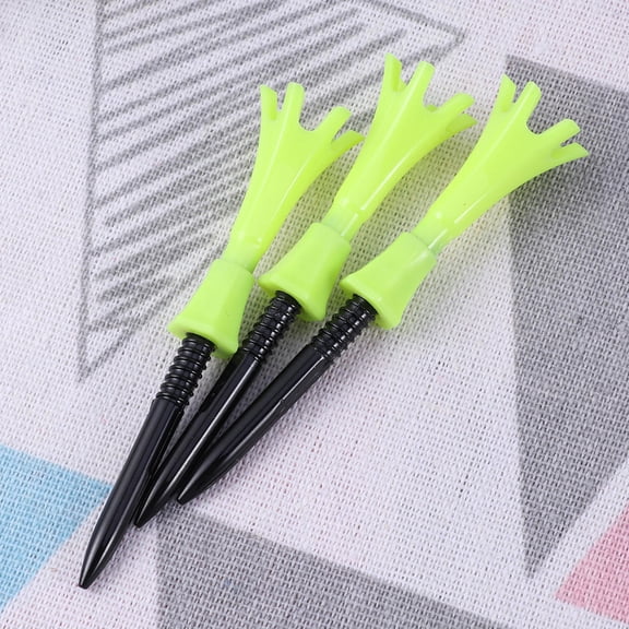 GOOHOCHY 3pcs Club Nails Training Tee T204 Adjustable Tees Equipment (Green)