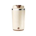 thumbnail image 1 of Taza de café con agitación automática, taza mezcladora automática, taza de viaje aislada recargable beige, 1 of 9
