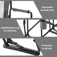 thumbnail image 4 of Blazezo Portable Folding Rocking Camping Chair, Outdoor Rocker with Drink Holder, Heavy Duty 400 lb Capacity, Breathable Mesh, for Lawn Patio, 4 of 8