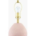 thumbnail image 4 of Livabliss Table Lamps, 23" Padstow Modern Bedside Nightstand Table Lamp for Bedroom Living Room Office, Pink Body with White Shade (23"H x 16"W x 16"D), 4 of 6