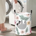 thumbnail image 4 of Picia Cute Cartoon Sloth Large Laundry Basket, Waterproof, Freestanding Laundry Hamper, Collapsible Tall Clothes Hamper with Extended Handles-Medium, 4 of 8