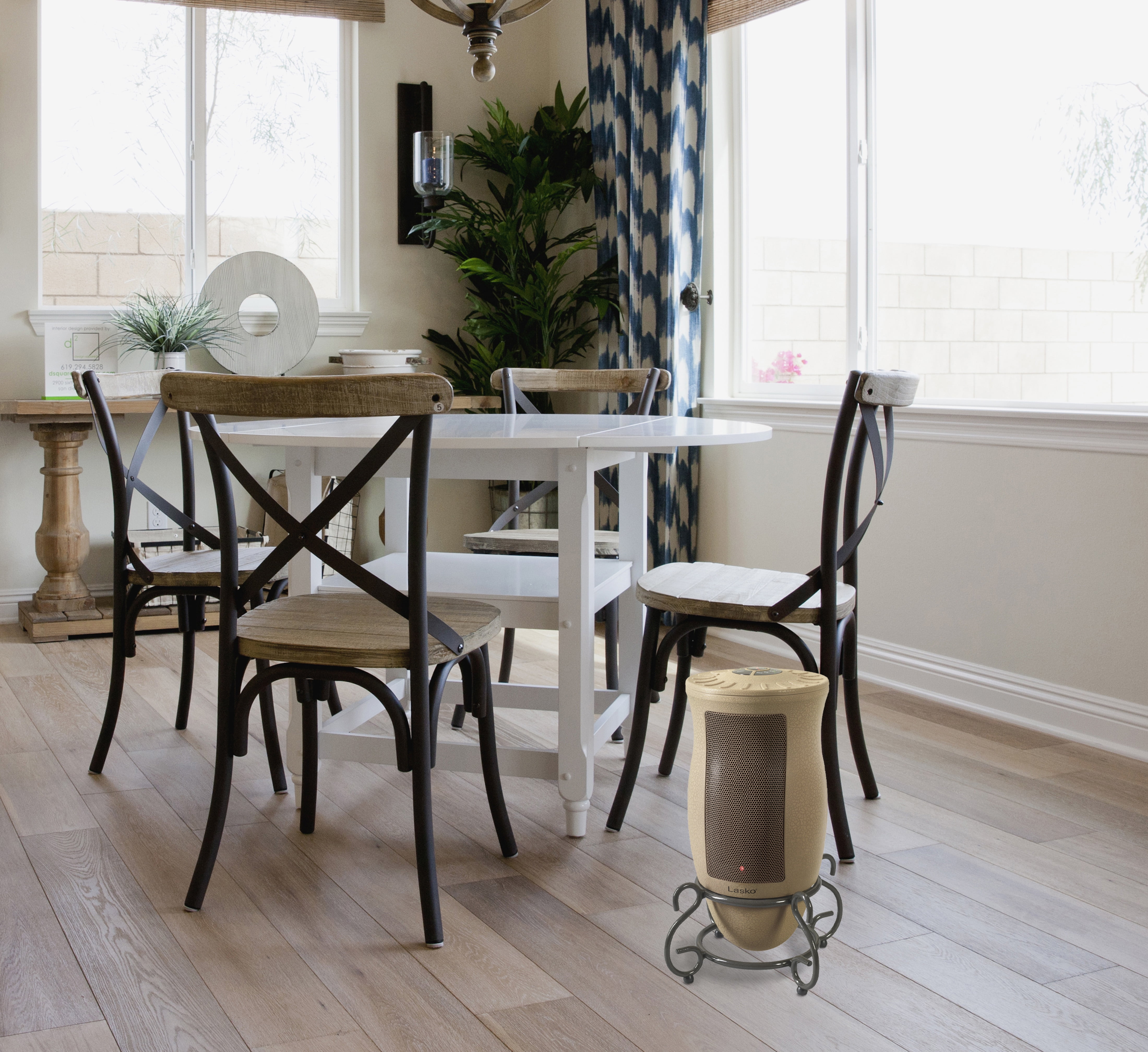 Lasko 1500W Designer Series Ceramic Electric Space Heater with Remote, 6435,  Beige, New - Walmart.com