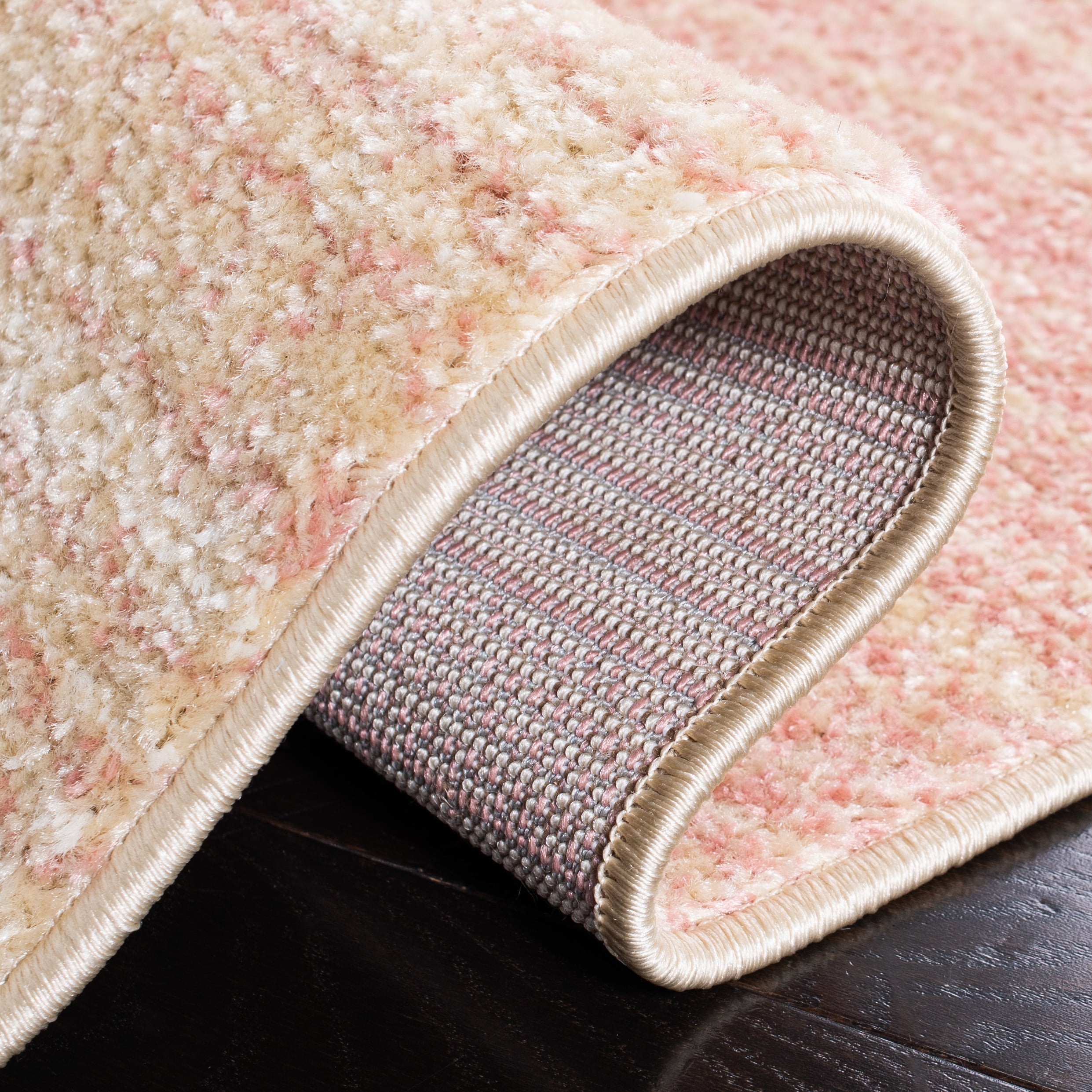 SAFAVIEH Adirondack Maris Abstract Area Rug, Pink/Ivory, 8' x 8' Round