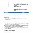thumbnail image 2 of Glow Plug - Compatible with 2007 - 2011 Chevy Silverado 3500 HD 6.6L V8 Diesel 2008 2009 2010, 2 of 2