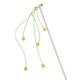thumbnail image 2 of Cat Toy With Yarn Balls And Bell Wand, Interactive Pet Play Stick For Kitten Exercise And Entertainment, Pet Toy Supplies For Cats, 2 of 5