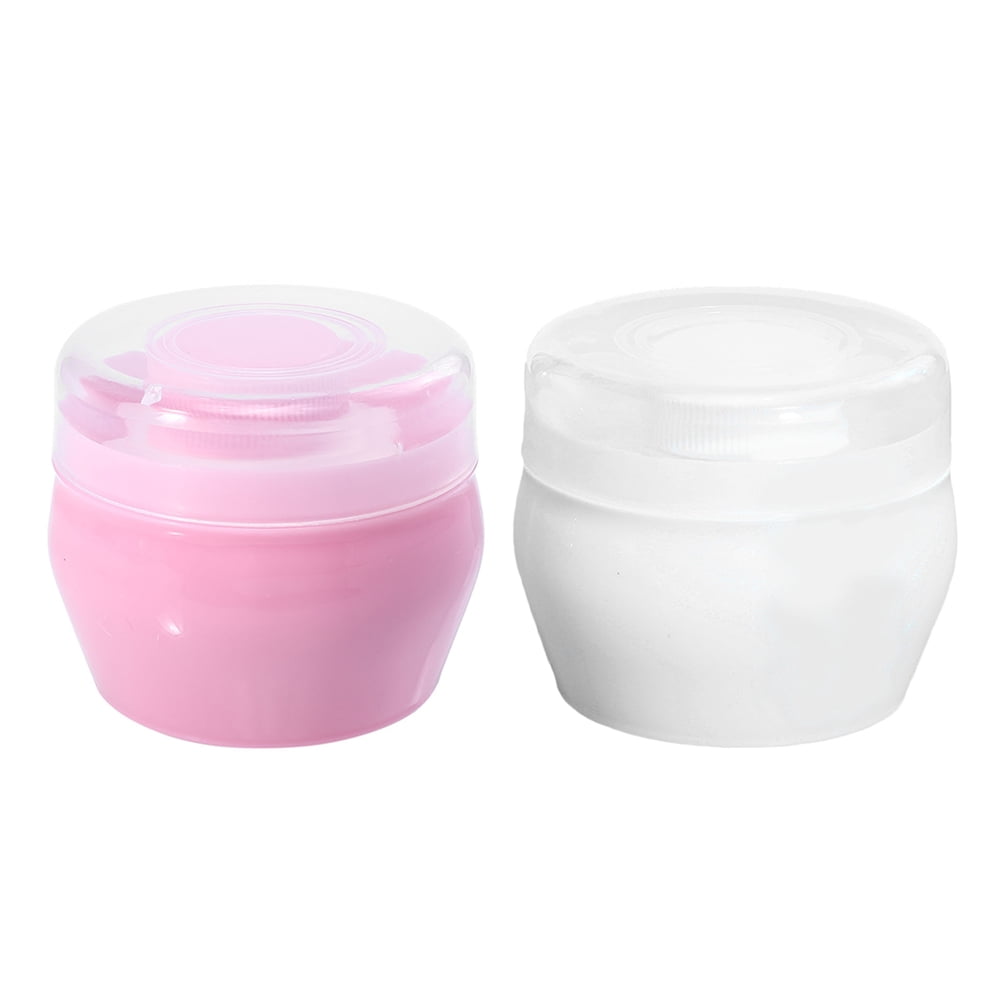 HOMEMAXS 2 Sets Baby Powder Container with Puff Talcum Powder Puff Box