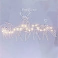 LED Lighted Christmas Reindeer Family Outdoor Decorations Xmas Holiday