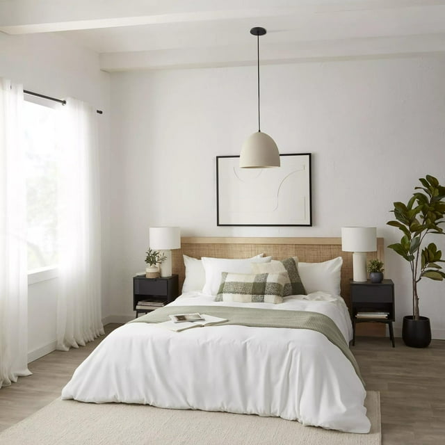Bouclair White Wales Collection - Waffle Duvet Cover Set Queen