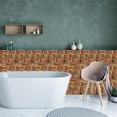 thumbnail image 5 of Peel and Stick Backsplash 20-Sheet Self Adhesive Marble Herringbone Kitchen Backsplash Stick on Tiles Subway Wood Look Backsplash for Kitchen Peel and Stick for Bathroom Kitchen Camper 4"x4", 5 of 8