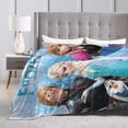 thumbnail image 3 of Elsa Plush Throw Blanket Flannel Lightweight Blankets Living Rooms Sofa Decor All Seasons, 50"X40", 3 of 7