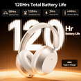 thumbnail image 4 of Bluetooth Headphones Over Ear, 58Hrs Playtime Wireless Headphones,Bass Boosted by 90%,Lightweight Headset with Deep Bass, Clear Call with 4 Noise Cancelling Mics,Low Latency for Travel Work Cellphone, 4 of 8