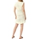 thumbnail image 3 of INSPIRE CHIC Vestido Midi de Punto con Cuello Redondo y Volantes para Mujeres S Blanco, 3 of 6