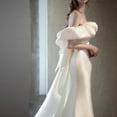 OneShoulder Light Wedding Dress 2024 Spring and Summer New Bridal