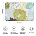 thumbnail image 3 of Green and Blue Pioneer Flower Pattern Bathroom Rugs Mat,Non Slip Microfiber Bathroom Rug,Rubber Backing,Soft Bathroom Mats for Bathroom Floor,Tub and Shower,17x27in(43x68cm), 3 of 5
