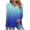 Blue, variant on Womens Long Sleeve Shirts Tops Long Sleeved V Neck Floral And Plant Printed Casual Fashion T Shirt Top Shirts Blouses for Women Dressy Casual