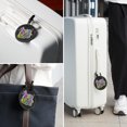 thumbnail image 6 of Easter Font 2pcs PU Leather Round Bag Tags with Privacy Cover and Name ID Tag - Suitcase Tags for Travel Luggage, Handbags, Backpacks, School Bags, 6 of 6