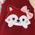 thumbnail image 4 of masbird Newborn Baby Girl Clothes Cute Ribbed Romper Floral Pants Headband Infant 3pcs Set Fall Winter Outfits For Girls,Wine,3-6 M, 4 of 9