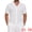 White, variant on DARING DIVA Men's Casual Knitted Hollow Out Short Sleeve Shirt M Black