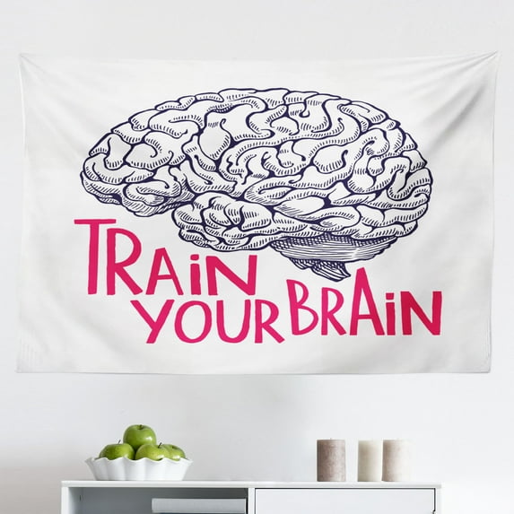 Vintage Tapestry, Transport Design on Foreground of Pop Art Style Stripe Urban Starburst Background, Fabric Wall Hanging Decor for Bedroom Living Room Dorm, 2 Sizes, Multicolor, by Ambesonne