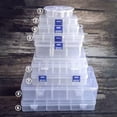 thumbnail image 3 of U8MO 8/10/15/24/36 Removable Compartment Organizer Container Bead Storage Plastic Box-6# 36 Grids, 3 of 6