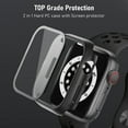thumbnail image 4 of 4 Pack Case Compatible with Apple Watch Series 6/5/4/SE 44mm, Built-in Tempered Glass Screen Protector, Hard PC Bumper Scratch Resistant Full Protective Touch Sensitive iWatch 44mm Cover, 4 of 5