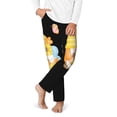 thumbnail image 2 of Hirioo Bee Happy Sunflower Gnomes for Teenagers' Pajama Pants Womens Lounge Pants with Pockets Pj Bottoms Pants for Men-Large, 2 of 6