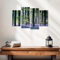 thumbnail image 2 of Elephant Stock Bluebell Vision Wall Art - Horizontal Multi Panel Canvas - Living Room Wall Decor - Nature Multi Panel - Purple And Gray Decor By Doug Chinnery - 24" x 14", 2 of 4